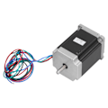 Miniatyrbillede 3 af 8: 57 Steppermotor 4 ledning 1,8NM 1,8° vinkel Lavstøjsmaskintransmissionsdele 24V 3A 72W57HS7630B4 Dobbeltaksel