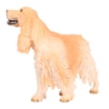 Miniatyrbillede 4 af 8: Cocker Spaniel-figurer Simulering Pædagogisk Let at Vedligeholde Hunde Figur til Børn Legetøj og Indretning PL127‑1543 Gul