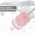 Miniatyrbilde 3 av 5: Kabelbeskytter for iPhone-lader med søt 3D kjærlighetshjerte-design, datakabelbeskytter laderbeskytter