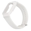 Miniatyrbillede 8 af 8: Silikone urrem med beskyttende kofangerhylster Udskiftningstilbehør Passer til Mi Band 7 Pro hvid og hvid urkasse