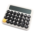 Miniatyrbillede 2 af 8: 12-cifret lommeregner Stort LCD-display Stor knap Standard mekanisk switch-regnemaskine til kontorskolehjem Porcelæn Hvid