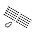 Miniatyrbilde 2 av 5: 10 stk. Stylus-tupper Stylus Refill Spen Refill kompatibel med Samsung Galaxy Tab S6Lite S6/S7/S7/S8 Note10/Note20