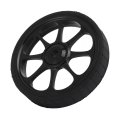 Pikkukuva 5 / 8: Alumiiniseoksesta taittuva pyörä Easy Wheel 82mm levennetty laakeri Easy Wheel Brompton 3sixty taitettavalle BikeBlackille