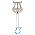 Miniatyrbillede 1 af 5: Trompet Lyre Sølv Trompet Lyre og Flip Folder Letvægts Trompet March Lyre Trompet March Musikholder