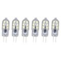 Miniatyrbillede 3 af 8: 10 stk. G4 2835 LED-pære Transparent LED-lampe Stik i pære AC220V til Camper Kabinet Landskabslys 6500K Hvidt lys