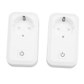 Miniatyrbild 5 av 8: 2st Smart WiFi-kontakt Uppladdningsbar Brandsäker trådlös fjärrkontroll Röststyrning WiFi Smart Socket-kontakt EU-kontakt 100‑250V