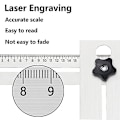 Miniatyrbillede 3 af 5: Justerbar Hulfinder, Fliseredskab Lineal Fliser Lokator Fliser Vinkelmåler Lineal Fliser Vinkelmåler Lineal, 25/40/45mm, Til Tømrer Flisebelægning Hul