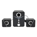 Miniatyrbild 2 av 8: D‑221 Bluetooth datorhögtalare Deep Bass 2.1-kanals Mini Desktop-högtalare för bröllopsfest Svart