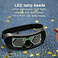 Miniatyrbilde 3 av 5: Programmerbare LED Lysende Briller for Menn Kvinner med 22 Animasjoner og Personliggjøringsmoduser for Rave Festival, Karneval Temafest, Disko, M