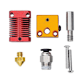Miniatyrbillede 1 af 5: Ekstruder hotend kit reservedele til MK8 Creality CR10 Ender 3 3D printer med 0.4mm dysevarmeblok 24V40W 12V 40W