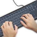 Miniatyrbild 4 av 5: Transparent Dammskydd för Tangentbord, Återanvändbar Vattentät för Standard Desktop-tangentbord
