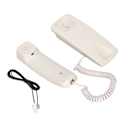 Miniatyrbillede 3 af 8: Kablet vægtelefon multifunktionel kalender LCD-display opkalds-id fastnettelefon med knapper til hjemmekontor hvid