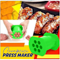 Miniatyrbillede 2 af 4: One Press Cevapcici Pølsemager Fyldemaskine, 7 Huller Hurtig Pres Manuel Pølsemager Hotdog Maker Kødstribe Presser - GSL Grøn