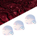 Miniatyrbillede 3 af 6: 50G DIY PVC Shell Shape Pailletter Tillykke med fødselsdagen Festtøj, Gylden hvid Golden White