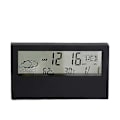 Miniatyrbild 3 av 4: Svart Digital Väckarklocka, Digital Reseväckarklocka, Datum, Kalender, 12/24 Timmar Temperatur Batteridriven Väckarklocka, Snooze-funktion, Digital C