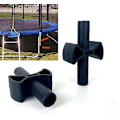 Miniatyrbillede 5 af 5: 12-delt trampolin stangafstandsstykker til børns trampolinspring - plast trampolintilbehør