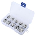 Miniatyrbillede 2 af 8: 500 stk. M2 fladt hoved aluminiumsnitter fladt hoved massiv nitte 3 mm-18 mm længde