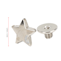 Miniatyrbild 2 av 6: Silver Star Rivet Studs - 20st DIY-kläder och skodekorationstillbehör