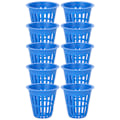 Miniatyrbillede 2 af 8: 10 STK Plantekurv Hydroponisk dyrkningskurv Plastic Plant Mesh Cup til altan HaveBlå