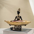 Miniatyrbilde 3 av 5: Sort Kvinne Resin Brett - Luksuriøs Hjemmeinnredning Fruktskål Ornamenter