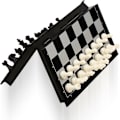 Miniatyrbild 5 av 5: Magnetiskt Vikbart Schackbräde - Resestorleksspel för Tonåringar och Vuxna (9,5 Tum)