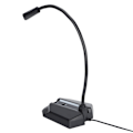Miniatyrbild 6 av 8: Datormikrofon Svanhalsdesign Allmän typ Mikrofon med färgglad RGB-lampa för inspelningsmöte