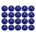 Miniatyrbild 2 av 8: 20 st Lapis Lazuli Cabochon sten halvrunda pärlor 8 mm platt bakre cover för gör-det-själv