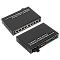 Miniatyrbilde 8 av 8: Ethernet Fiber Switch TBC-MC3418ED20 Plug Play Stabil Robust Aluminiumlegering Datamaskinnettverksswitcher 100-240VUK Plugg