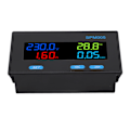 Miniatyrbilde 4 av 8: Digital Voltmeter Ammeter Panel 8 i 1 Multifunksjonell Power Meter Farge LCD-skjerm AC Energimonitor AC60-300V 200A