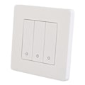 Miniatyrbillede 4 af 8: 3 Gang Smart Control Panel APP Timing Intelligent Switch Panel Rebound Type AC100‑240V Hvid