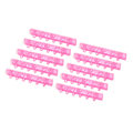 Miniatyrbillede 4 af 8: 10 stk. Bindekamme ABS 6 Huller Binderinge til Lærer Studerende Dokument Notebook Fremstilling Pink