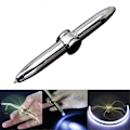 Miniatyrbillede 2 af 5: Roterende pen med LED-lys, skriveredskab til skrivning i mørke A