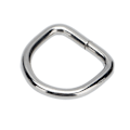 Miniatyrbilde 2 av 8: 50 stk D-ringer i premiumjern, solide, holdbare, falmefrie, utsøkte, brede bruksområder, metall D-ringer for vesker, klær, lommebok, sølv 2x11x11mm