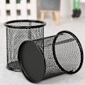 Miniatyrbillede 1 af 5: Metal Mesh Penholder, Sort Skrivebordsarrangør til Kontor, 2-pak