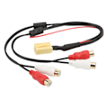 Miniatyrbilde 6 av 8: 4RCA-kabel MINI ISO 6-pin lydlinje Bluetooth-erstatning for Peugeot for Grundig