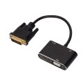 Miniatyrbild 3 av 8: 2 i 1 Splitter DVI till VGA High Definition Multimedia Interface Adapter Högupplöst stabil datortillbehör