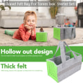 Miniatyrbilde 4 av 7: Bærbar oppbevaringspose Ekstra plass Filt stoffveske for Toniebox Player Startsett Grønn Green