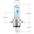 Pikkukuva 4 / 4: Super White 5000K 12V 100W H7 Halogeenipolttimo ajovaloon