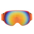 MSD007 Unisex Stora Sfäriska Dubbla Lager Anti-imma Andningsbara Utomhusskidglasögon (Orange Ram)