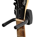 Miniatyrbilde 3 av 5: Veggfeste for akustisk gitar, ukulele, bass, mandolin og banjo - Svart veggfeste sett