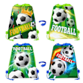 Miniatyrbillede 2 af 5: Ikke-vævede gaveposer Fodbold Slik Pakning Snacks Opbevaringsposer D