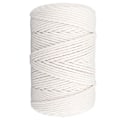 Miniatyrbild 4 av 8: Vit Macrame Cord 4mmx21,9 Yards Macrame Rep Bomullslina för vägghängande Växthängare Hantverk Stickning