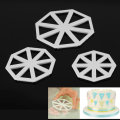 Miniatyrbilde 2 av 8: 3 stk/sett Bunting Flaggskjærere Kakedekorasjonsform Sjokoladefondantform DIY Tool