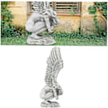 Miniatyrbillede 4 af 5: Engel Statue Ornament Forløsningsengel Skulptur Kunst Engel Vinger Statue Resin Display