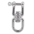 Miniatyrbilde 3 av 8: Heavy Duty 304 Rustfritt Stål Svingbar Ring Snap Rullende Sjakkel Enhet (6mm)