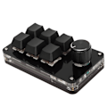 Miniatyrbilde 2 av 8: Tastatur med 6 taster Rød bryter Full-tast Custom Plug and Play Hot Swappable Mini Portable Keypad