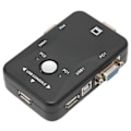 Miniatyrbild 1 av 8: USB 2.0 KVM Switch 1920x1440 2 Port Dual Monitor KVM Switch för WIN95 98 98SE 2000 ME XP