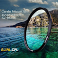 Miniatyrbillede 2 af 8: Ultra tynd CPL-filter, cirkulært polariserende filter, AGC optisk glas, fotoobjektiv til kamera