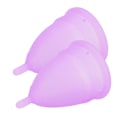 Miniatyrbilde 4 av 8: Menstruasjons originale autentiske kopper Sett Gjenbrukbar silikon menstruasjonskopp med pose BoxL