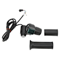 Miniatyrbillede 4 af 8: Elektrisk cykel Twist Throttle Grip Set Universal Speed Governer med display Højre halvgreb til elektriske køretøjer